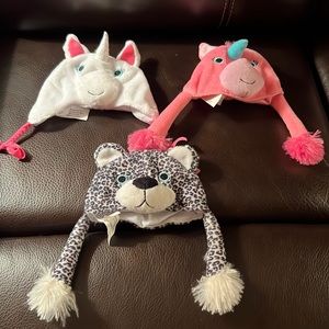 My Life As Hats for 18" Doll 2 Unicorns 1 Leopard